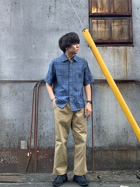 「FACTOTUM（ファクトタム）のアイテム（アクセサリー）」を使った、鷹見侑輝さん（メンズ・176cm）の春コーディネート