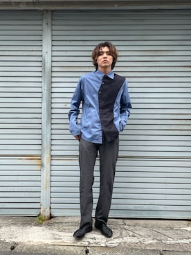 「KIKO KOSTADINOV（キコ コスタディノフ）のアイテム（トップス）」を使った、鷹見侑輝さん（メンズ・175cm）の春コーディネート