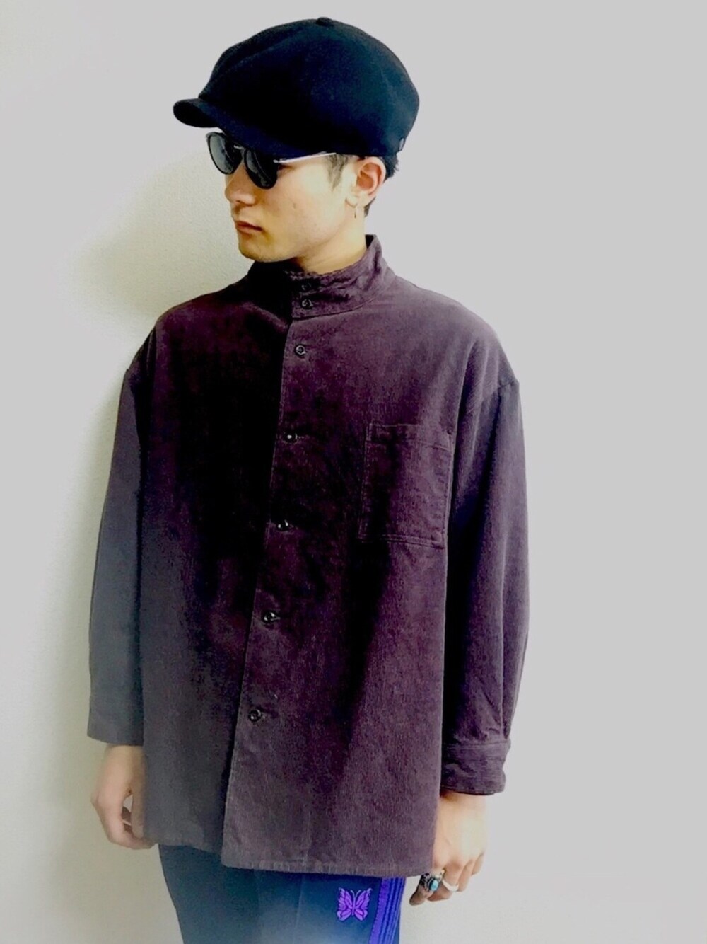 「NEEDLES、Needles ニードルズ 、HARE、cph_tokyo、キャスケット、トラックパンツ、Nepenthes」｜.naoさん（メンズ・173cm）の秋コーディネートの1枚目の写真