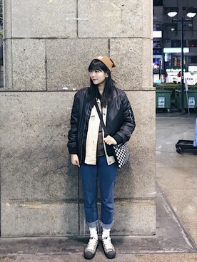 Miさん（レディース・168cm）の冬コーディネート