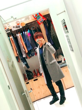 ぱーしーさん（メンズ・171cm）の冬コーディネート