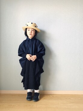 「カオリノモリノコ（カオリノモリノコ）のアイテム」を使った、riccarinさん（キッズ・110cm）の春コーディネート