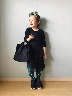 「三角」｜riccarinさん（キッズ・110cm）の春コーディネート