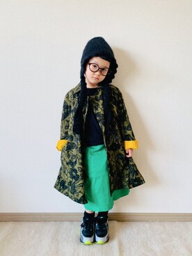 「アイテム（トレンチコート）」を使った、riccarinさん（キッズ・110cm）の春コーディネート