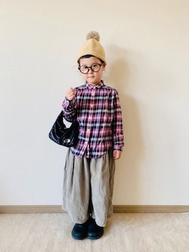 「Blundstone（ブランドストーン）のアイテム」を使った、riccarinさん（キッズ・110cm）の春コーディネート