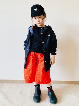 「Blundstone（ブランドストーン）のアイテム」を使った、riccarinさん（キッズ・110cm）の春コーディネート