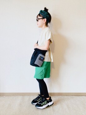 「JAyco（ジャイコ）のアイテム」を使った、riccarinさん（キッズ・130cm）の夏コーディネート