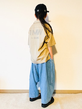 「suicoke（スイコック）のアイテム」を使った、riccarinさん（キッズ・130cm）の夏コーディネート