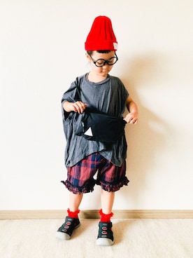 「ALLAND（オルランド）のアイテム」を使った、riccarinさん（キッズ・131cm）の夏コーディネート