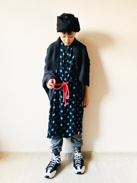 「adidas by Stella McCartney（アディダスバイステラマッカートニー）のアイテム（スニーカー）」を使った、riccarinさん（キッズ・133cm）の秋コーディネート