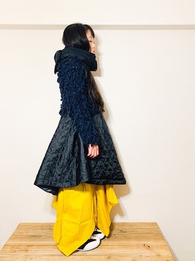 「adidas by Stella McCartney（アディダスバイステラマッカートニー）のアイテム（スニーカー）」を使った、riccarinさん（キッズ・133cm）の冬コーディネート