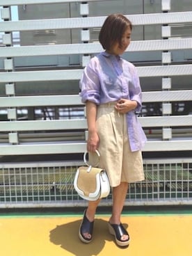 「アイテム（サンダル）」を使った、nano・universe ルミネ北千住 Womensさん（レディース・145cm）の夏コーディネート