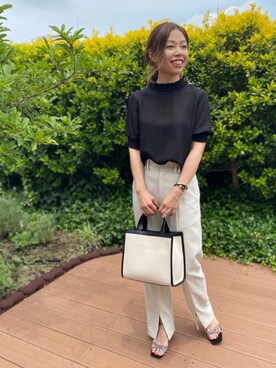 「LEINER（レイナー）のアイテム」を使った、nano・universe ルミネ北千住 Womensさん（レディース・160cm）の夏コーディネート