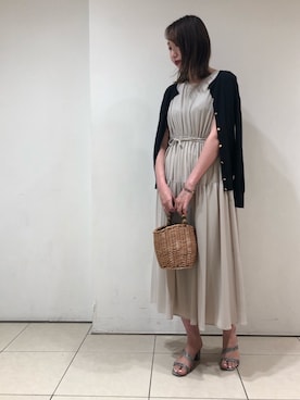 「NANO universe（ナノユニバース）のアイテム（アンサンブル）」を使った、nano・universe ルミネ北千住 Womensさん（レディース・168cm）の夏コーディネート