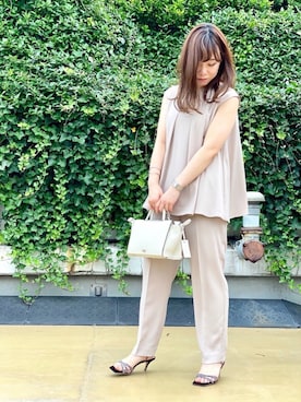 「お食事会」｜「アイテム（パンツ）」を使った、nano・universe ルミネ北千住 Womensさん（レディース・152cm）の夏コーディネート