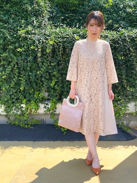 「アイテム（クラッチバッグ、グレー系）」を使った、nano・universe ルミネ北千住 Womensさん（レディース・157cm）の夏コーディネート