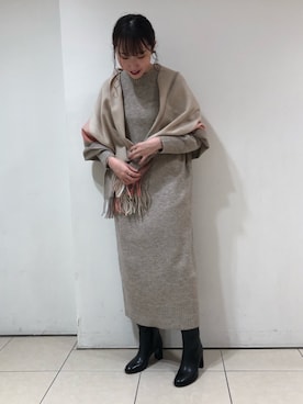 「LEINER（レイナー）のアイテム」を使った、nano・universe ルミネ北千住 Womensさん（レディース・168cm）の冬コーディネート