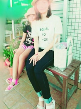 「amitie（アミティエ）のアイテム」を使った、*ひぃ*さん（レディース・150cm）の夏コーディネート