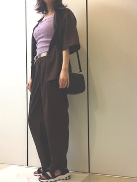 「417 EDIFICE（フォーワンセブンエディフィス）のアイテム（セットアップ）」を使った、mihare_美晴さん（レディース・159cm）の夏コーディネート