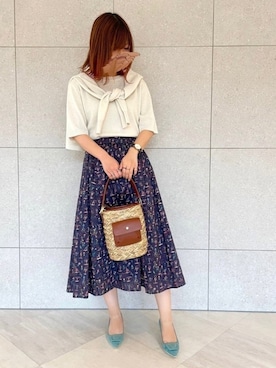 「Te chichi（テチチ）のアイテム（アンサンブル）」を使った、miho.kさん（レディース・158cm）の春コーディネート