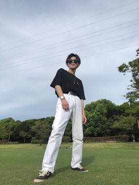 「NERDY（ノルディ）のアイテム（トップス）」を使った、a-chan.さん（メンズ・170cm）の秋コーディネート