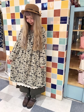 「CALINER（カリネ）のアイテム」を使った、Kuriさん（レディース・156cm）の秋コーディネート