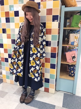 「CALINER（カリネ）のアイテム」を使った、Kuriさん（レディース・156cm）の冬コーディネート