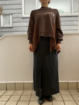 「MARECHAL TERRE（マルシャルテル）のアイテム」を使った、makiさん（レディース・161cm）の冬コーディネート