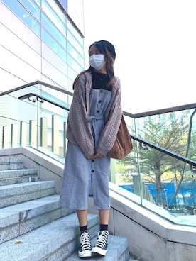 「:CHOCOOLATEのアイテム」を使った、sandyanさん（レディース・162cm）の冬コーディネート