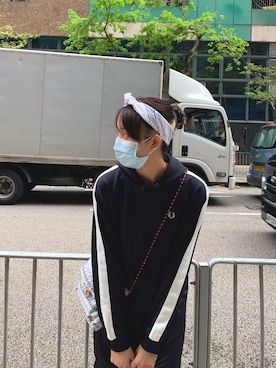 「FRED PERRY（フレッドペリー）のアイテム（ワンピース/ドレス）」を使った、sandyanさん（レディース・162cm）の春コーディネート