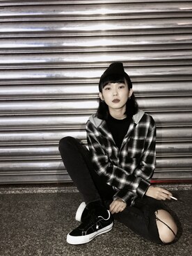 「ONE STAR」｜潘小潁さん（レディース・166cm）の冬コーディネート