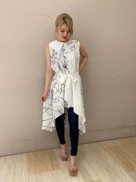 「大人めコーデ」｜kaoriさん（レディース・156cm）の夏コーディネート