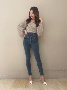 「でにむ」｜「アイテム（パンプス）」を使った、kaoriさん（レディース・156cm）の春コーディネート