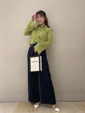 「でにむ」｜「アイテム（パンプス）」を使った、kaoriさん（レディース・156cm）の春コーディネート