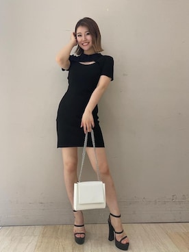 「SPIRALGIRL（スパイラルガール）のアイテム」を使った、kaoriさん（レディース・156cm）の夏コーディネート