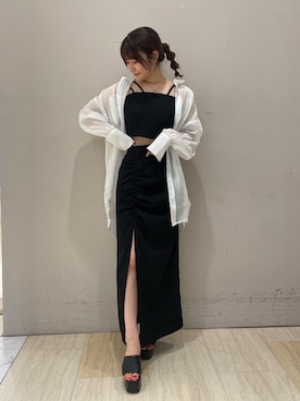 「すりっと」｜kaoriさん（レディース・156cm）の春コーディネート