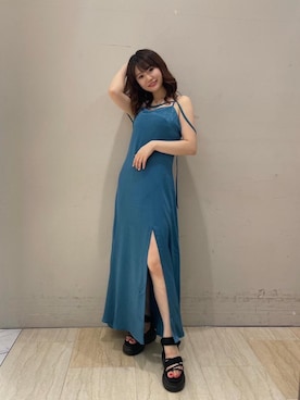「ぶるー」｜kaoriさん（レディース・156cm）の春コーディネート