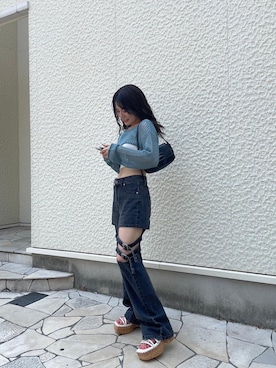 「でにむ」｜「アイテム（サンダル）」を使った、kaoriさん（レディース・156cm）の夏コーディネート