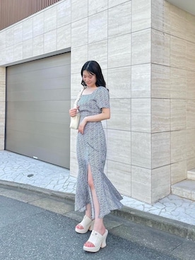 「すりっと」｜kaoriさん（レディース・156cm）の夏コーディネート