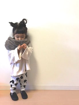 「wearhalloween2017」｜「アイテム（スリッポン）」を使った、Neneneさん（キッズ・90cm）の秋コーディネート