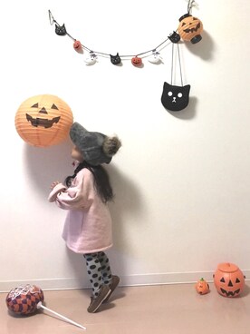 「wearhalloween2017」｜「アイテム（ワンピース/ドレス）」を使った、Neneneさん（キッズ・90cm）の秋コーディネート