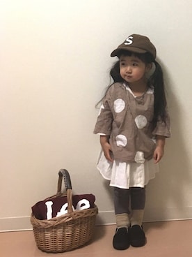 Neneneさん（キッズ・90cm）の春コーディネート