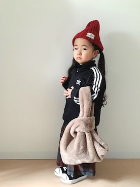「秋のブラウンスタイル」｜「アイテム（その他）」を使った、Neneneさん（キッズ・90cm）の秋コーディネート