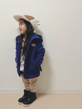 「D.fesense（ディーフェセンス）のアイテム（バッグ）」を使った、Neneneさん（キッズ・90cm）の秋コーディネート