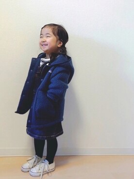 「patagonia」｜「アイテム（オールインワン・サロペット）」を使った、Neneneさん（キッズ・90cm）の冬コーディネート