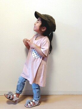 Neneneさん（キッズ・100cm）の春コーディネート