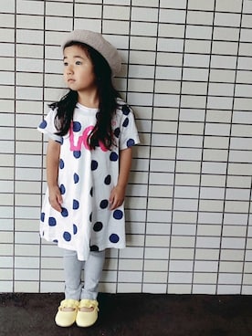 「Lee（リー）のアイテム（ワンピース/ドレス）」を使った、Neneneさん（キッズ・100cm）の夏コーディネート
