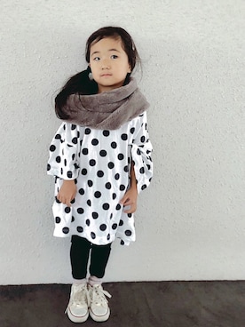 Neneneさん（キッズ・100cm）の秋コーディネート