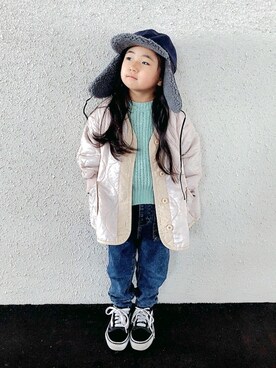 Neneneさん（キッズ・100cm）の冬コーディネート