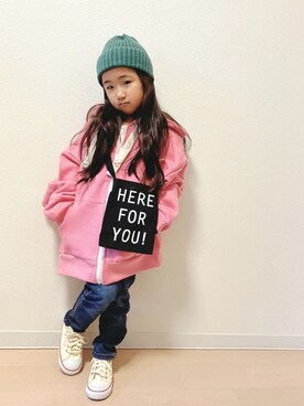 「D.fesense（ディーフェセンス）のアイテム（バッグ）」を使った、Neneneさん（キッズ・110cm）の秋コーディネート